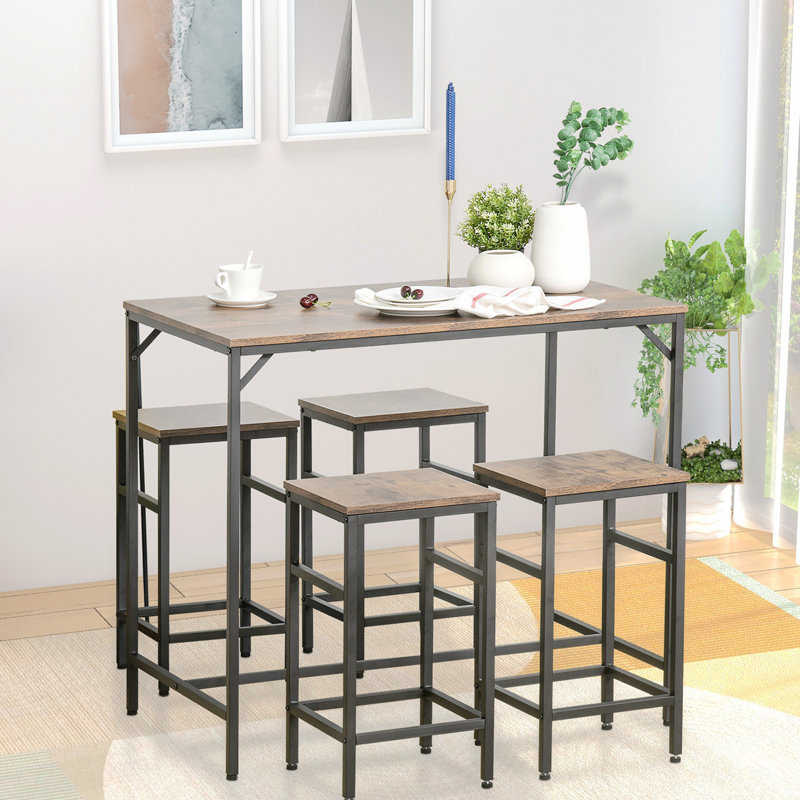 Industrial table with stools sales